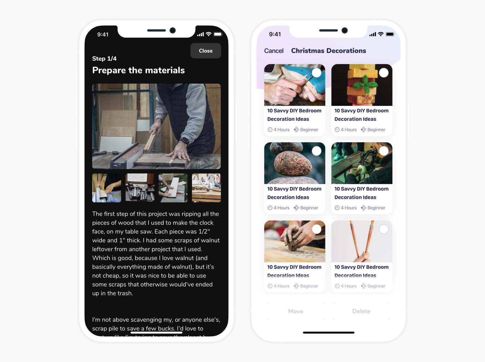 Arts & Crafts screen 3